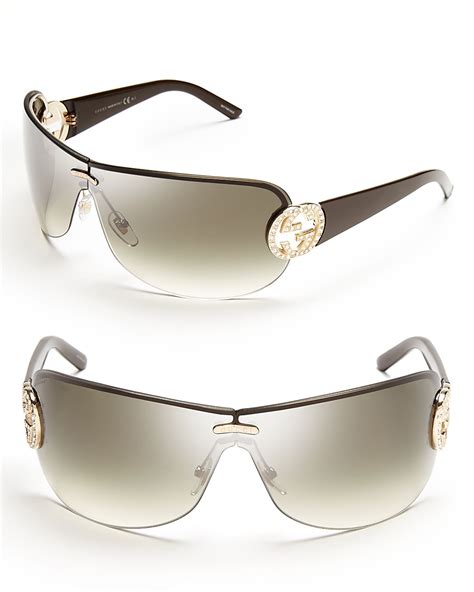 gucci shield sunglasses old|shield gucci sunglasses women.